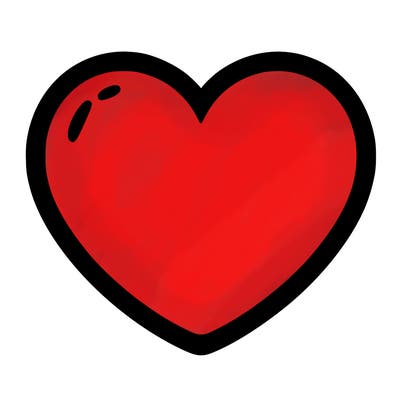 a blank heart