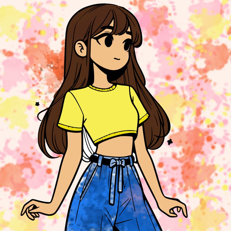 girl in a cute crop top