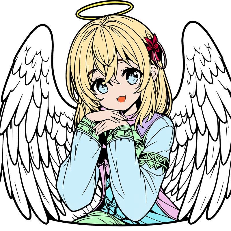manga angel realistic