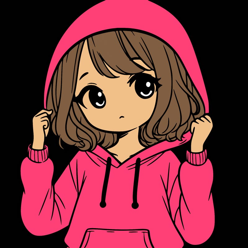 girl with hoodie