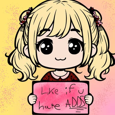 girl holding a blank sign blank face