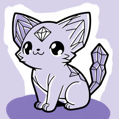 crystal kitten