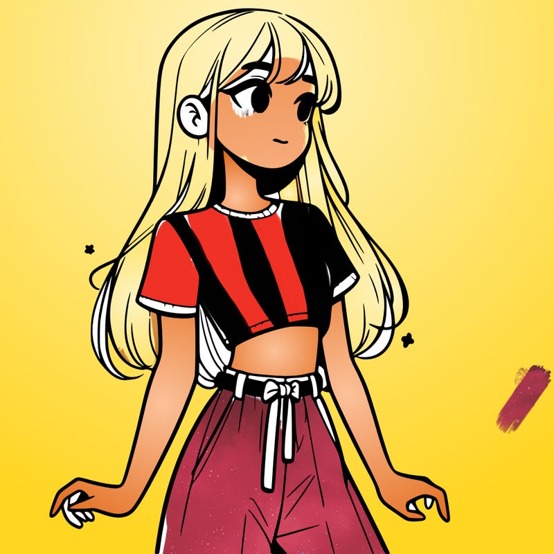 girl in a cute crop top