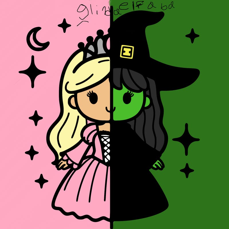 split princess and witch