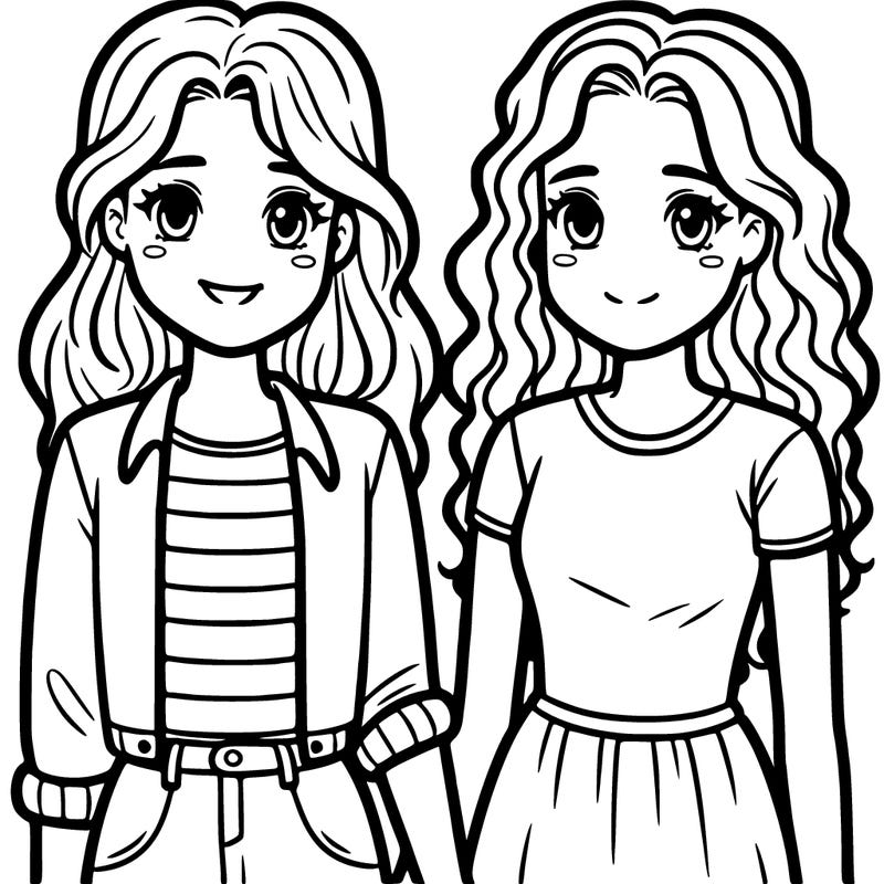 two teenage girls