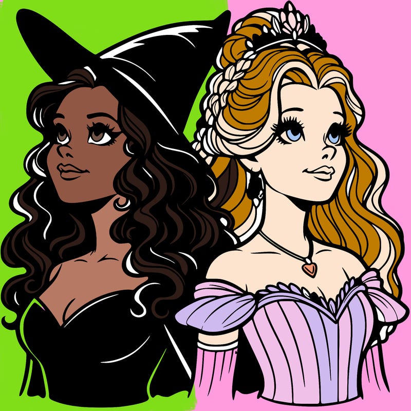 'elphaba and glinda (realistic)