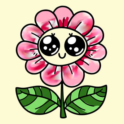 flower with eyes