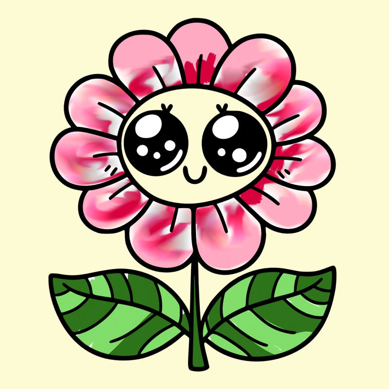 flower with eyes