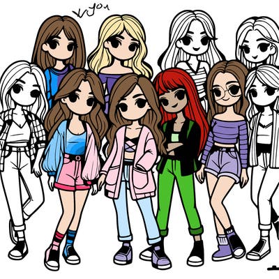 group of girls
