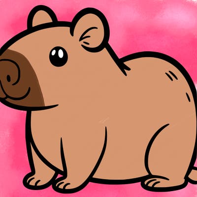 cute capybara