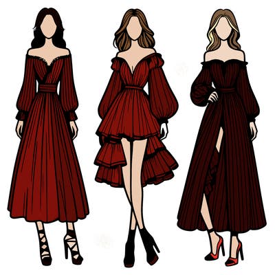 fashion models dresses