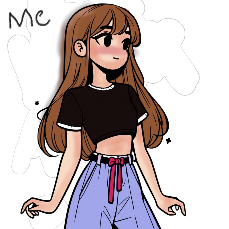 girl in a cute crop top