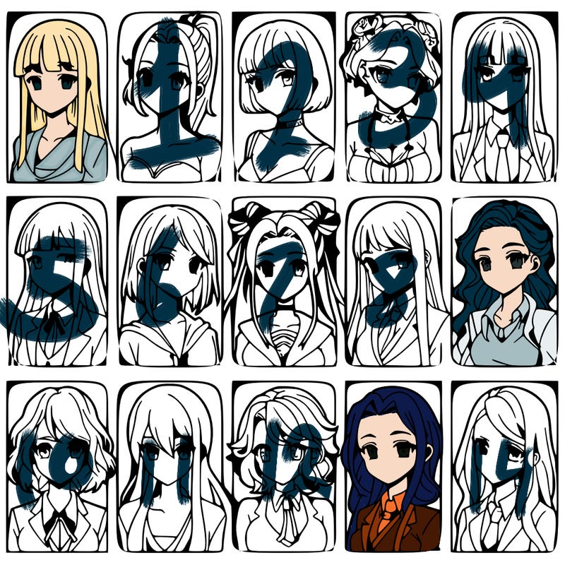 girls that look diffrent anime