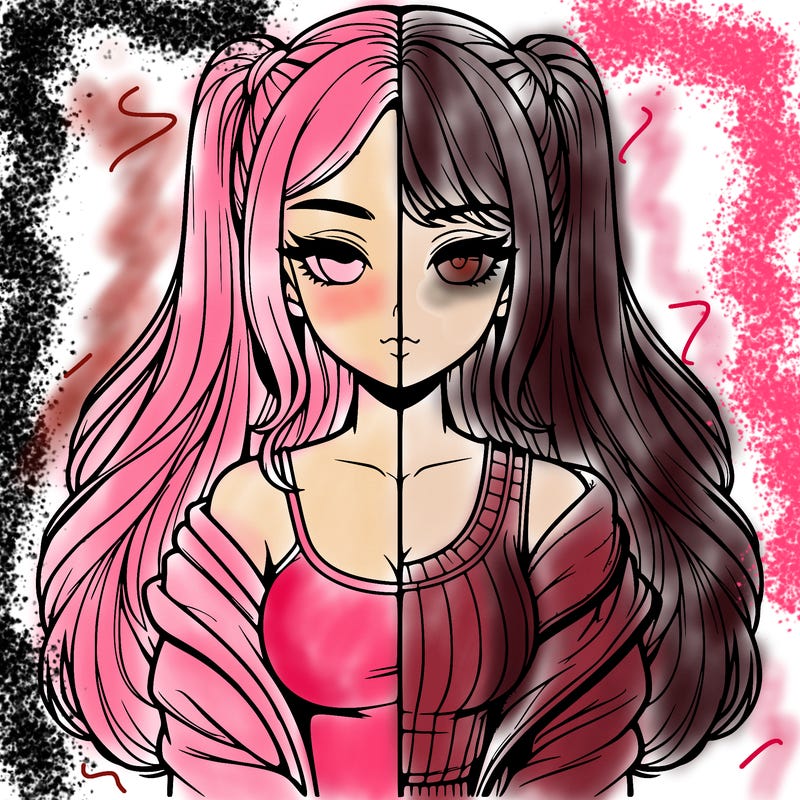 realistic girl split