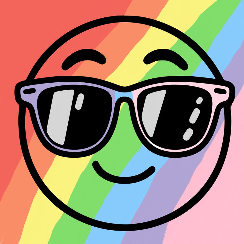 emoji with sunglasses
