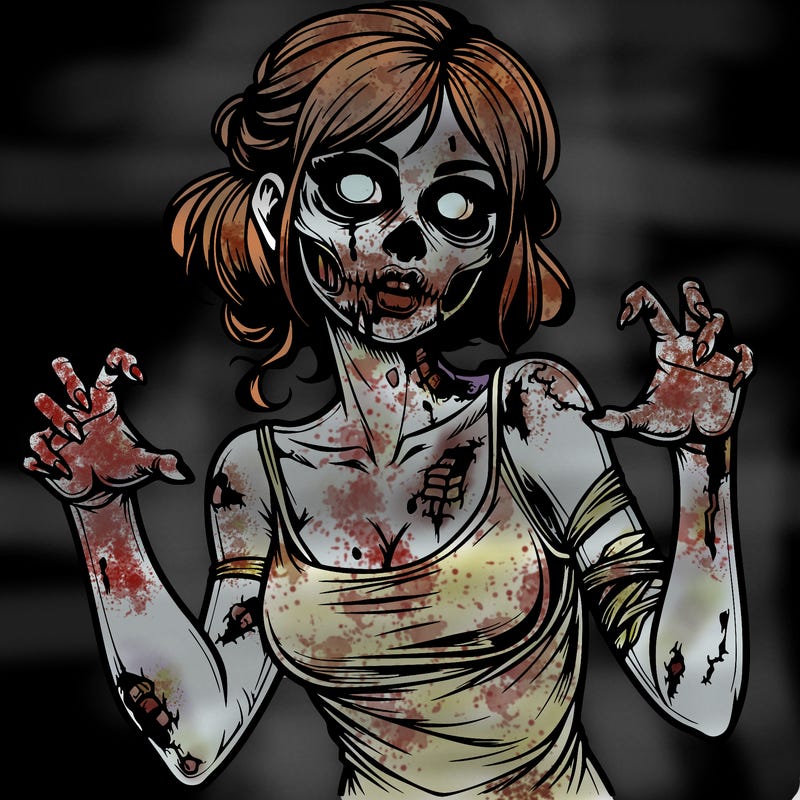 realistic zombie girl