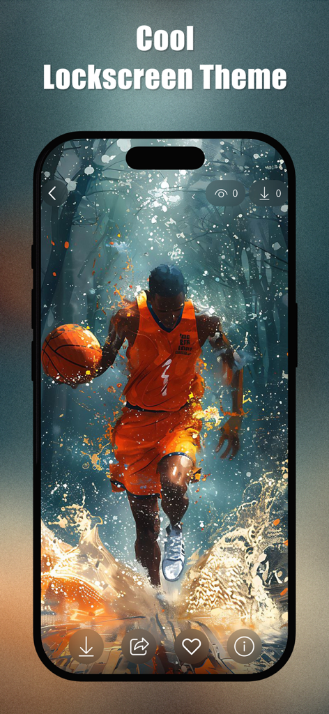 Basketball Wallpapers 4K | HD - 물방울이 튀는 플레이어 드리블을 보여주는 예술적인 4K 농구 배경화면
