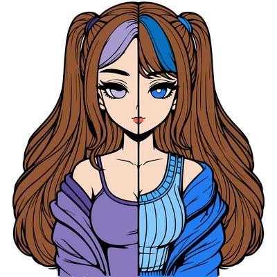 realistic girl split