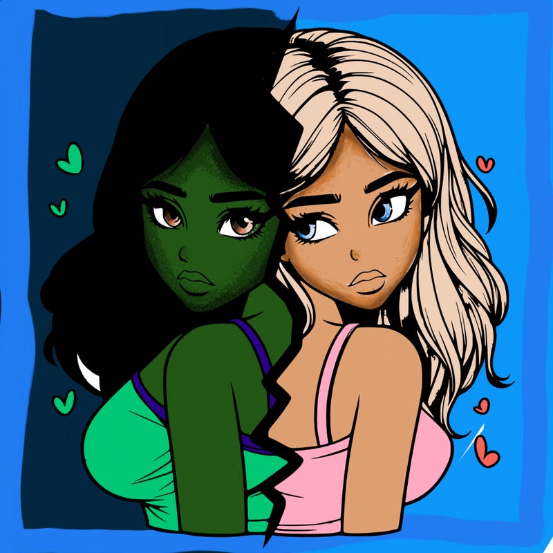 realistic girl split