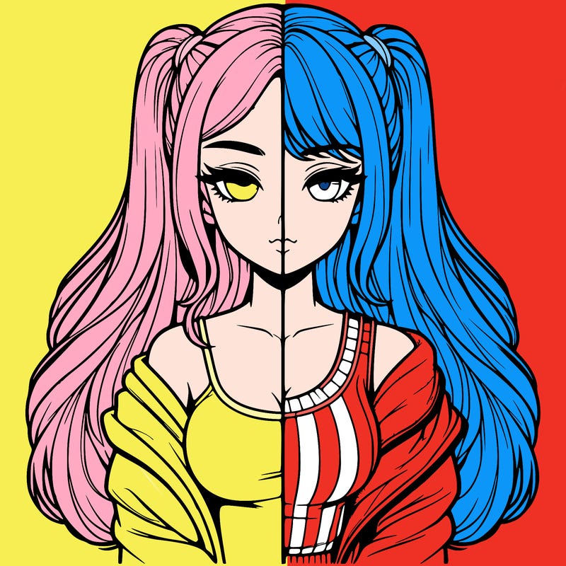 realistic girl split