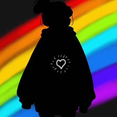 realistic girl with a oversized sweatshirt on and a bun