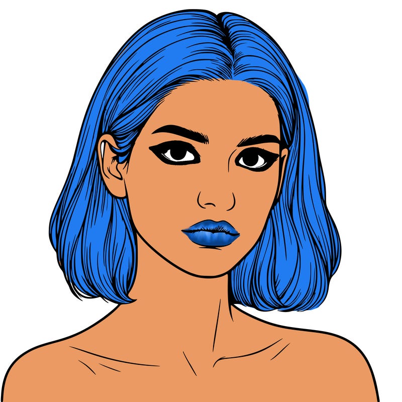 realistic portrait of woman