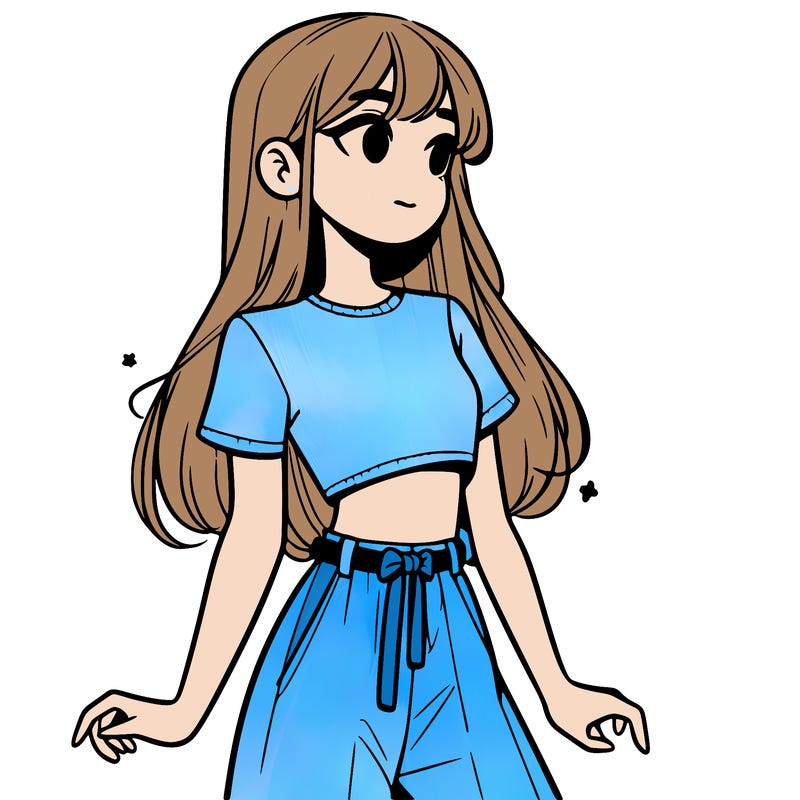 girl in a cute crop top