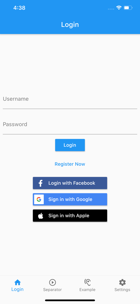 AI Vocal Remover for karaoke - AIボーカルリムーバーアプリのログイン画面、ソーシャルログインオプション付き