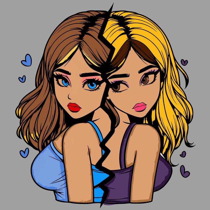 realistic girl split