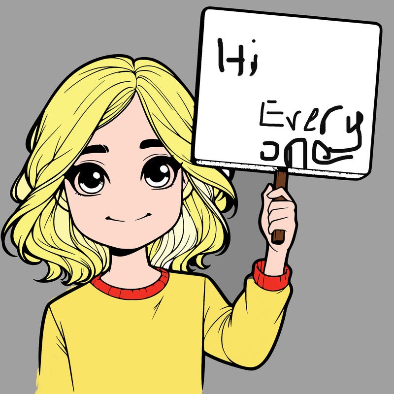 realistic girl holding up a sign