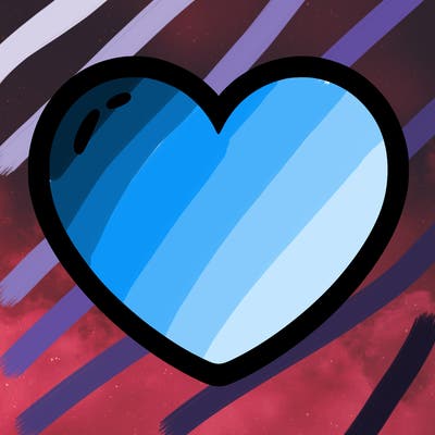 a blank heart