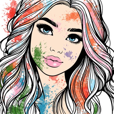 beautiful realistic girl