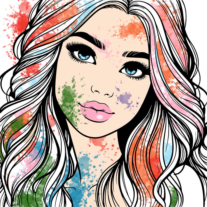 beautiful realistic girl