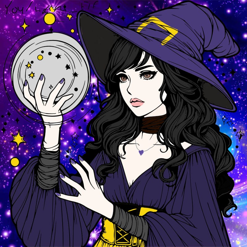realistic women sorcerer using magic