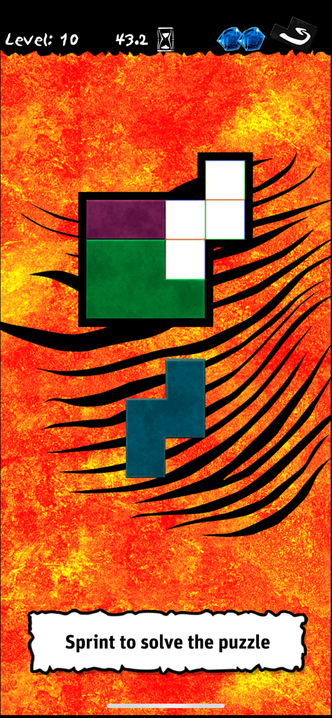 Ubongo – Puzzle Challenge - A fast-paced spatial puzzle level in Ubongo where players fit geometric shapes into a grid