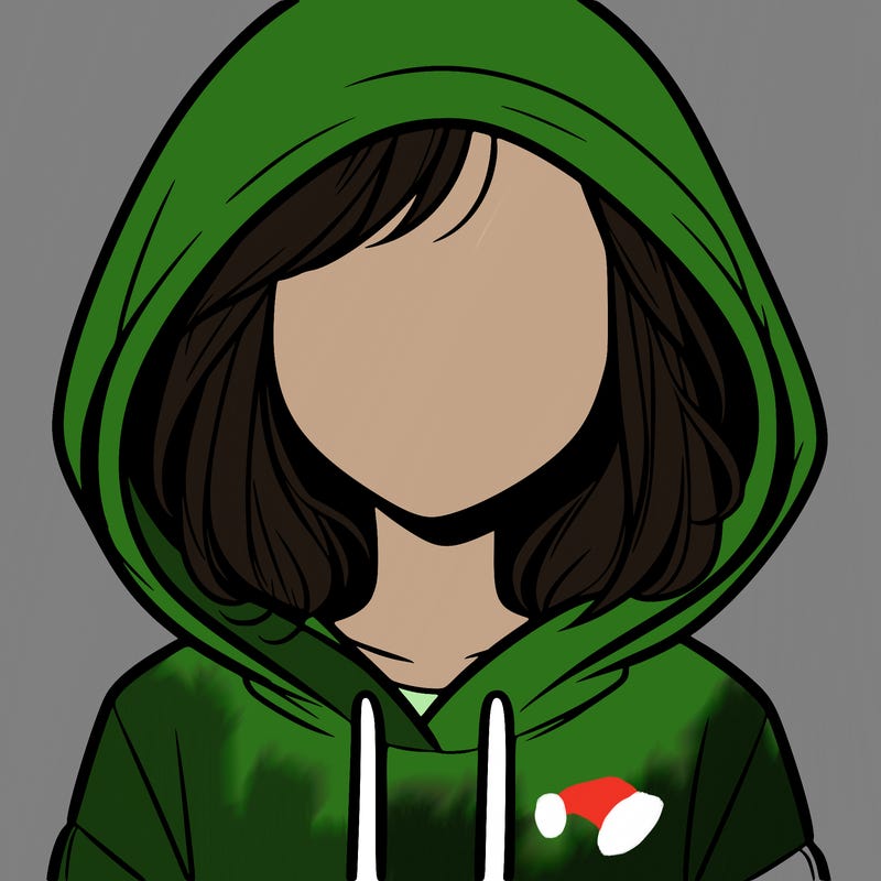 faceless girl in hoodie
