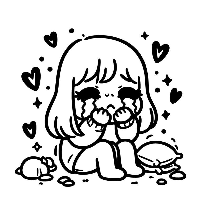 crying because you lost someone you love