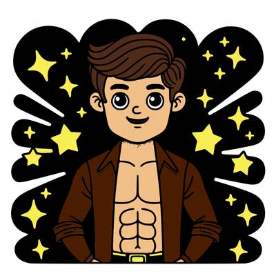 popular boy with abs