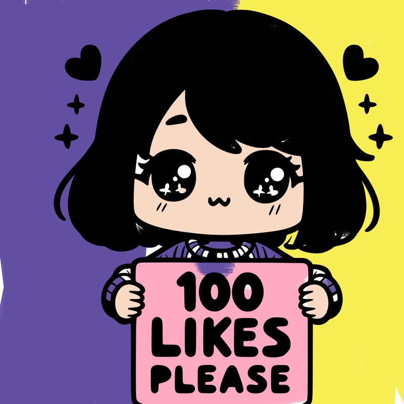 cute girl holding a sign saying 100 likes please