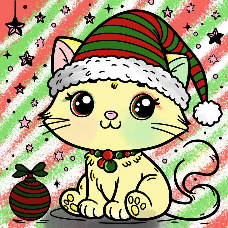 cat christmas