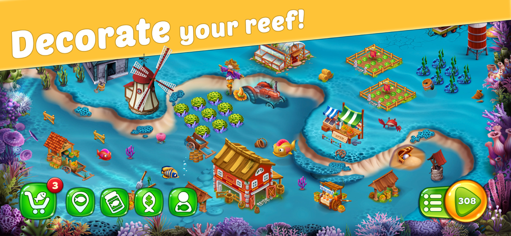 Reef Rescue: Match 3 Adventure - Games App | MWM