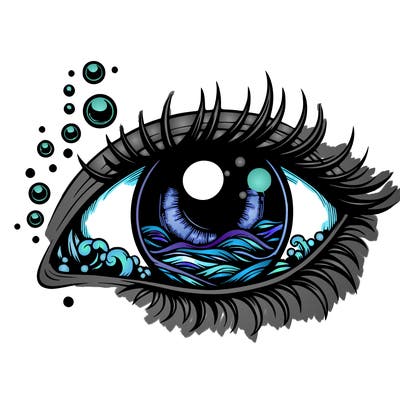 realistic ocean eyes