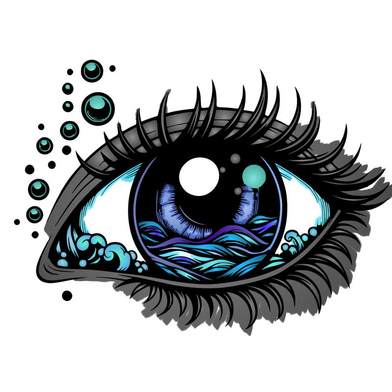 realistic ocean eyes