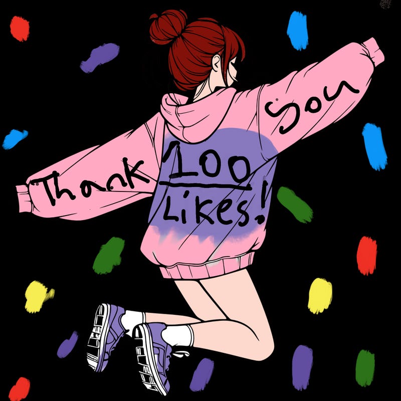 realistic girl jumping with a bun and oversized sweatshirt