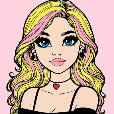realistic pretty girl