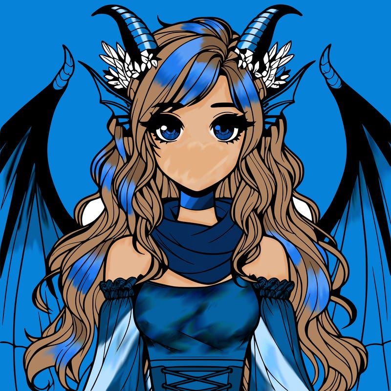 realistic girl with dragon wings horns and a tail