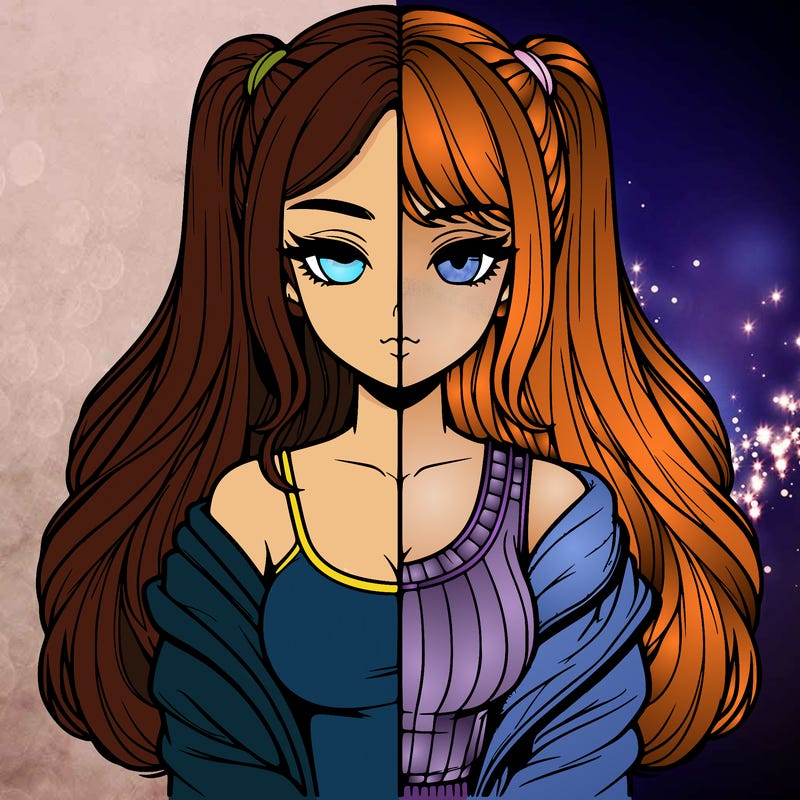 realistic girl split