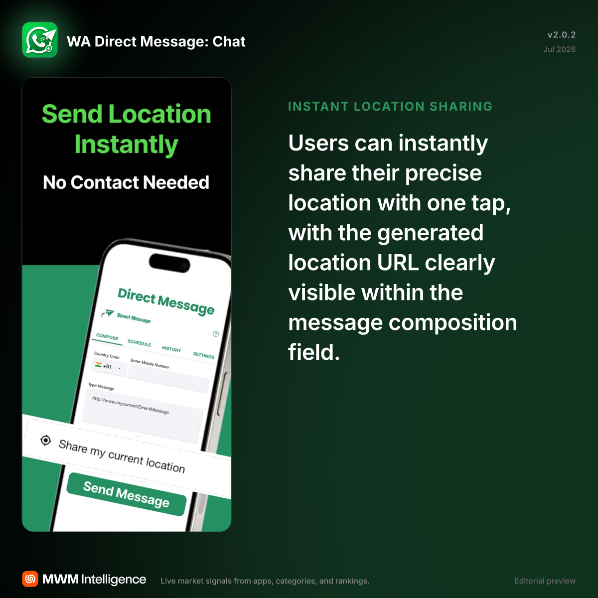 WA Direct Message: Chat - Utilities App | MWM