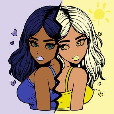 realistic girl split