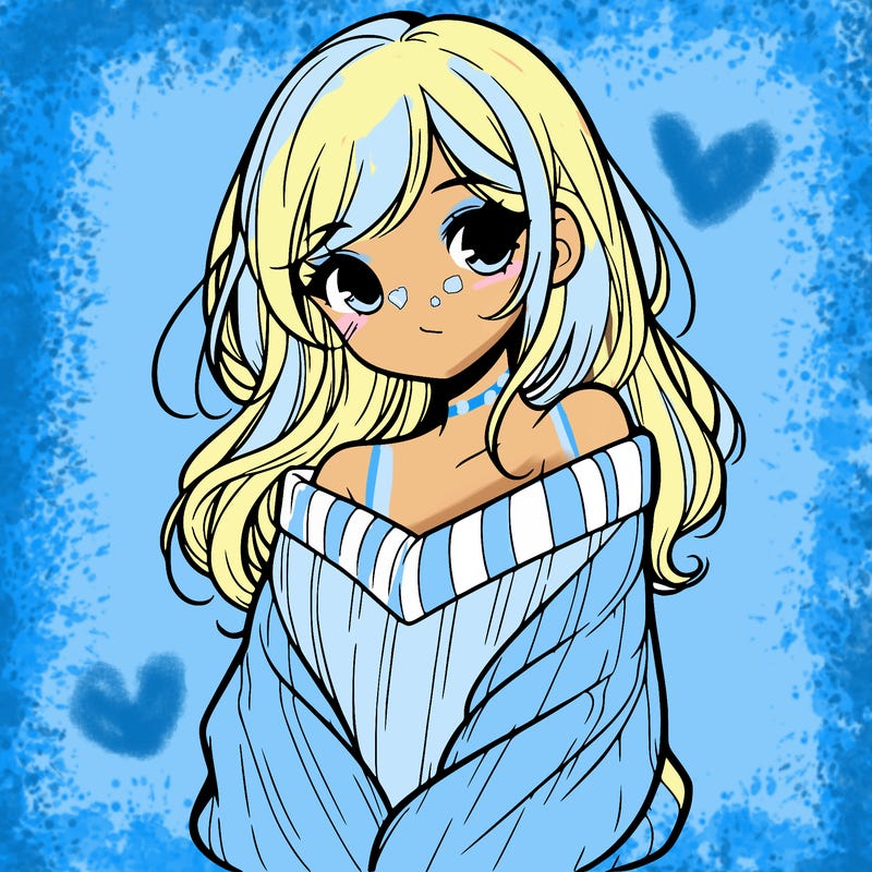 shy pretty girl wearing a sweater that is falling off one shoulder portrait